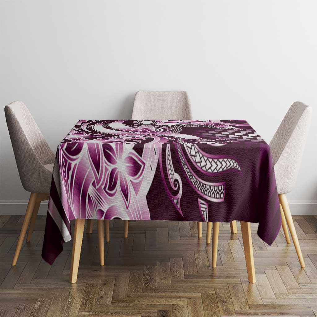 Aloha Pink Tribal Honu Tattoo Tablecloth LT9 - Polynesian Pride