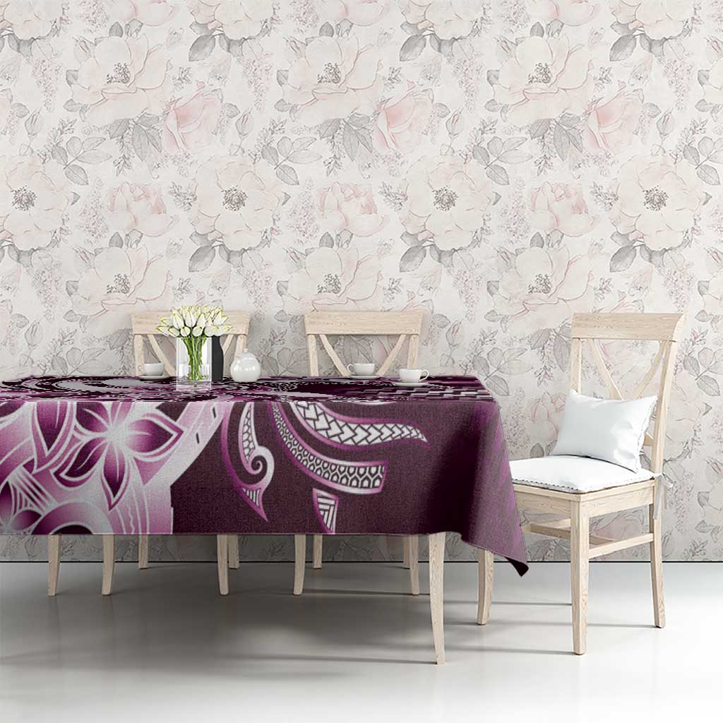 Aloha Pink Tribal Honu Tattoo Tablecloth LT9 - Polynesian Pride