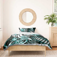 Aloha Turquoise Tribal Honu Tattoo Bedding Set