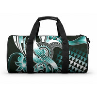 Aloha Turquoise Tribal Honu Tattoo Duffle Bag LT9 One size Turquoise - Polynesian Pride