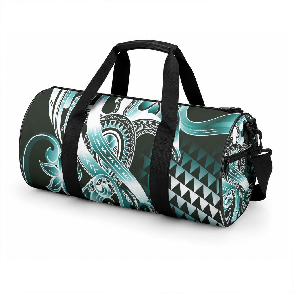 Aloha Turquoise Tribal Honu Tattoo Duffle Bag LT9 - Polynesian Pride