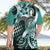 Aloha Turquoise Tribal Honu Tattoo Hawaiian Shirt