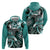 Aloha Turquoise Tribal Honu Tattoo Hoodie