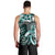 Aloha Turquoise Tribal Honu Tattoo Men Tank Top