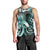 Aloha Turquoise Tribal Honu Tattoo Men Tank Top