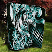 Aloha Turquoise Tribal Honu Tattoo Quilt LT9 - Polynesian Pride