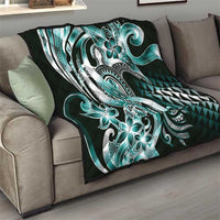 Aloha Turquoise Tribal Honu Tattoo Quilt LT9 - Polynesian Pride