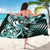 Aloha Turquoise Tribal Honu Tattoo Sarong