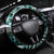 Aloha Turquoise Tribal Honu Tattoo Steering Wheel Cover