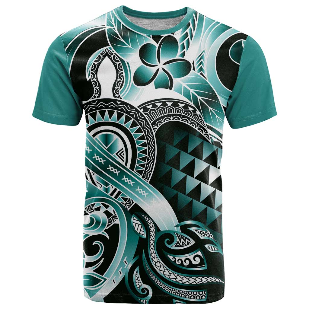 Aloha Turquoise Tribal Honu Tattoo T Shirt