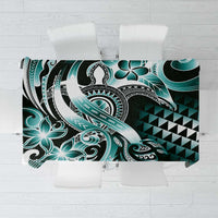 Aloha Turquoise Tribal Honu Tattoo Tablecloth LT9 Turquoise - Polynesian Pride