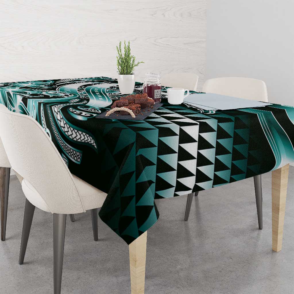 Aloha Turquoise Tribal Honu Tattoo Tablecloth LT9 - Polynesian Pride