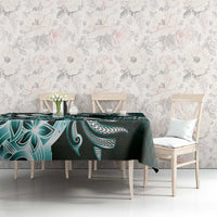 Aloha Turquoise Tribal Honu Tattoo Tablecloth LT9 - Polynesian Pride