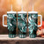 Aloha Turquoise Tribal Honu Tattoo Tumbler With Handle