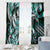 Aloha Turquoise Tribal Honu Tattoo Window Curtain