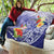 Personalised Chuuk States Humpback Whale Quilt Polynesian Tropical Flowers