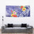 Personalised Chuuk States Humpback Whale Tapestry Polynesian Tropical Flowers