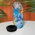 Personalised Kosrae States Humpback Whale 4 in 1 Can Cooler Tumbler Polynesian Tropical Flowers