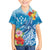 Personalised Kosrae States Humpback Whale Family Matching Puletasi and Hawaiian Shirt Polynesian Tropical Flowers