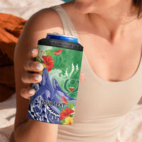 Personalised Pohnpei States Humpback Whale 4 in 1 Can Cooler Tumbler Polynesian Tropical Flowers LT9 - Polynesian Pride