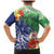 Personalised Pohnpei States Humpback Whale Family Matching Mermaid Dress and Hawaiian Shirt Polynesian Tropical Flowers