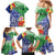 Personalised Pohnpei States Humpback Whale Family Matching Mermaid Dress and Hawaiian Shirt Polynesian Tropical Flowers