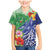 Personalised Pohnpei States Humpback Whale Family Matching Mermaid Dress and Hawaiian Shirt Polynesian Tropical Flowers