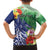 Personalised Pohnpei States Humpback Whale Family Matching Puletasi and Hawaiian Shirt Polynesian Tropical Flowers