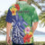 Personalised Pohnpei States Humpback Whale Hawaiian Shirt Polynesian Tropical Flowers