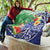 Personalised Pohnpei States Humpback Whale Quilt Polynesian Tropical Flowers