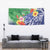 Personalised Pohnpei States Humpback Whale Tapestry Polynesian Tropical Flowers