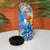 Personalised Yap States Humpback Whale 4 in 1 Can Cooler Tumbler Polynesian Tropical Flowers