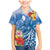 Personalised Yap States Humpback Whale Family Matching Mermaid Dress and Hawaiian Shirt Polynesian Tropical Flowers