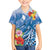 Personalised Yap States Humpback Whale Family Matching Tank Maxi Dress and Hawaiian Shirt Polynesian Tropical Flowers