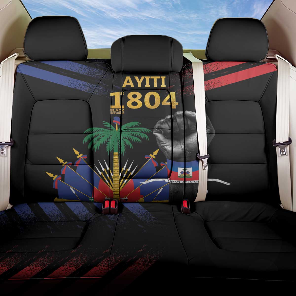 Haiti Independence Day Back Car Seat Cover The First Black Republic Since 1804