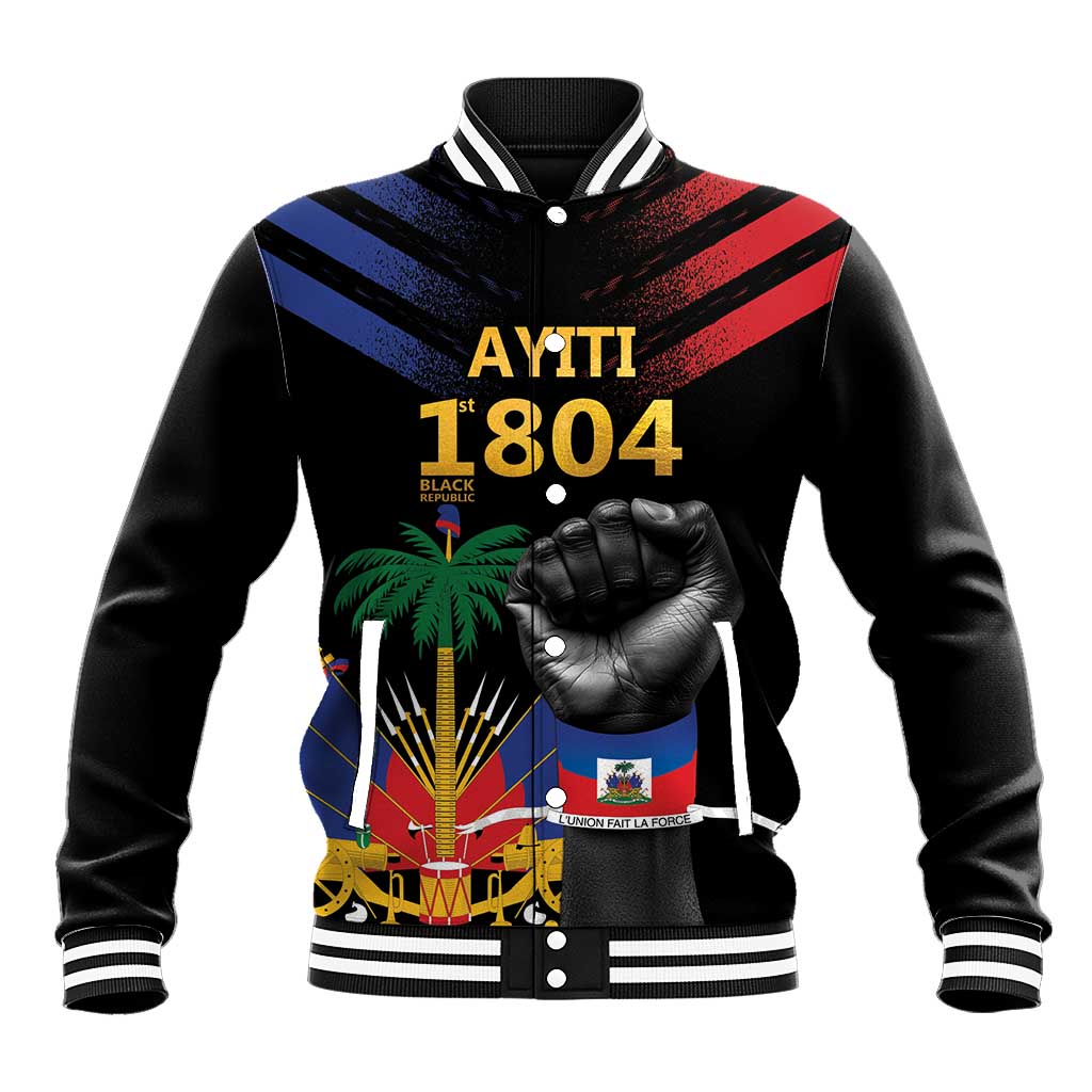 Haiti Independence Day Baseball Jacket The First Black Republic Since 1804 LT9 Unisex Blakc - Polynesian Pride