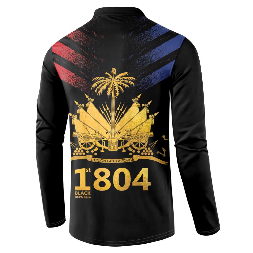 Haiti Independence Day Button Sweatshirt The First Black Republic Since 1804