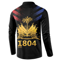 Haiti Independence Day Button Sweatshirt The First Black Republic Since 1804