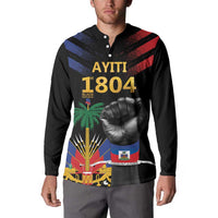 Haiti Independence Day Button Sweatshirt The First Black Republic Since 1804
