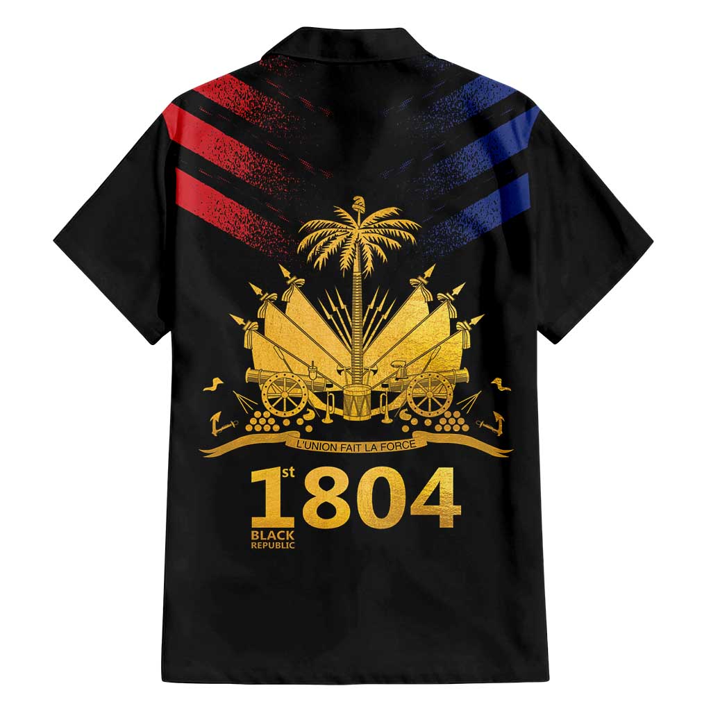 Haiti Independence Day Family Matching Off Shoulder Short Dress and Hawaiian Shirt The First Black Republic Since 1804