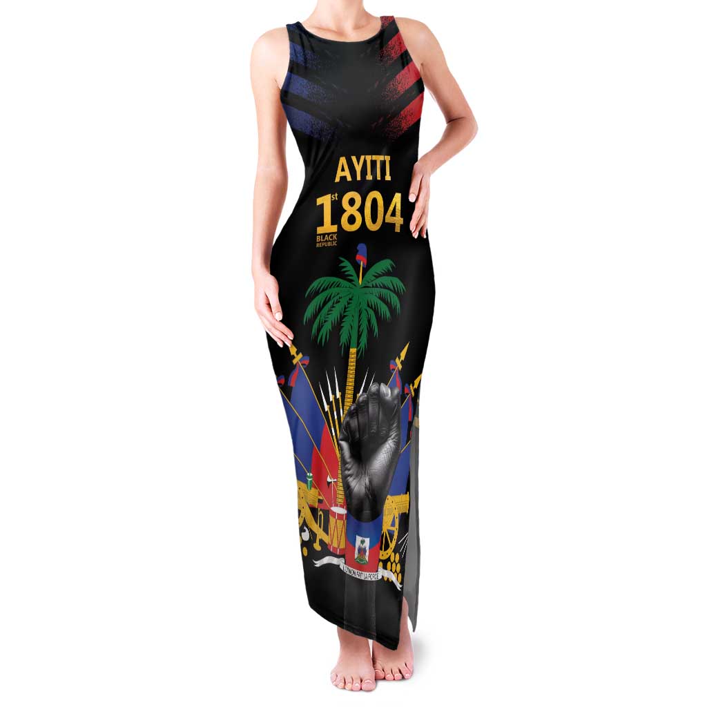 Haiti Independence Day Family Matching Tank Maxi Dress and Hawaiian Shirt The First Black Republic Since 1804