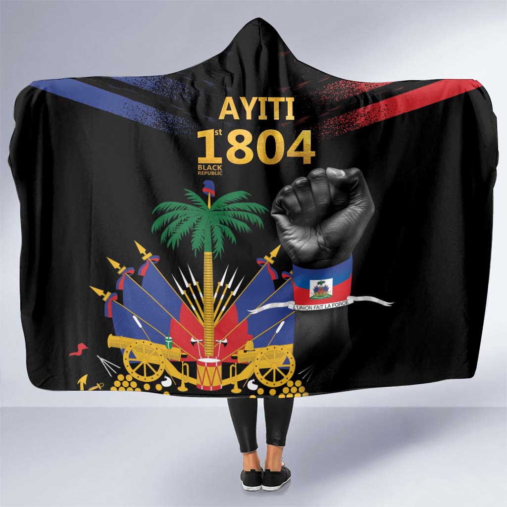 Haiti Independence Day Hooded Blanket The First Black Republic Since 1804