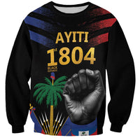 Haiti Independence Day Sweatshirt The First Black Republic Since 1804 LT9 Unisex Blakc - Polynesian Pride