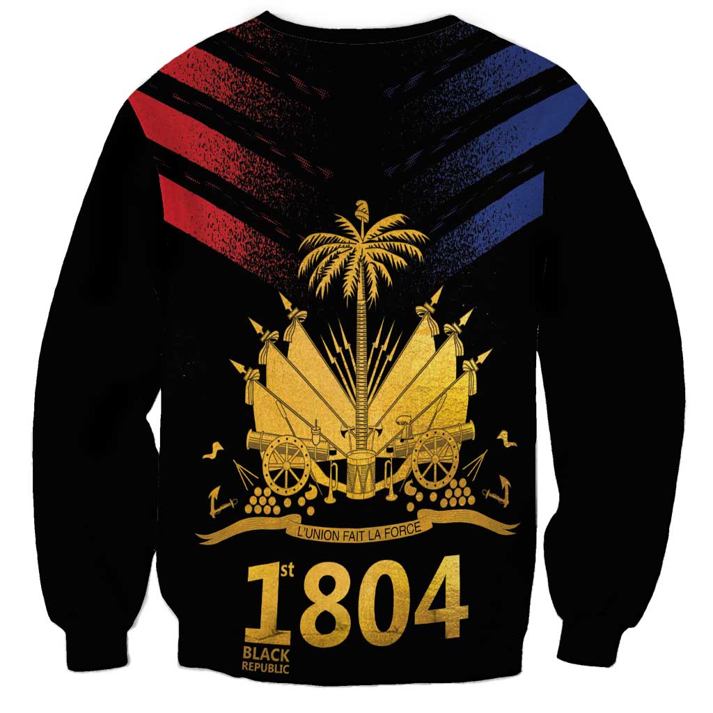 Haiti Independence Day Sweatshirt The First Black Republic Since 1804 LT9 - Polynesian Pride
