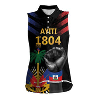 Haiti Independence Day Women Sleeveless Polo Shirt The First Black Republic Since 1804 LT9 Female Blakc - Polynesian Pride