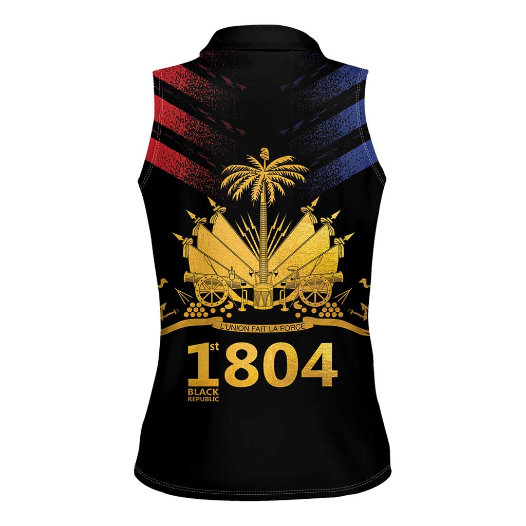 Haiti Independence Day Women Sleeveless Polo Shirt The First Black Republic Since 1804 LT9 - Polynesian Pride
