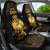 Haitian Negre Marron 1804 Car Seat Cover Gold Polynesian Pattern