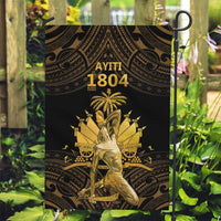 Haitian Negre Marron 1804 Garden Flag Gold Polynesian Pattern LT9 Garden Flag Gold - Polynesian Pride