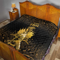 Haitian Negre Marron 1804 Quilt Gold Polynesian Pattern LT9 - Polynesian Pride