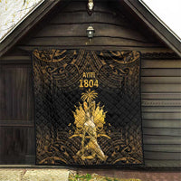 Haitian Negre Marron 1804 Quilt Gold Polynesian Pattern LT9 - Polynesian Pride